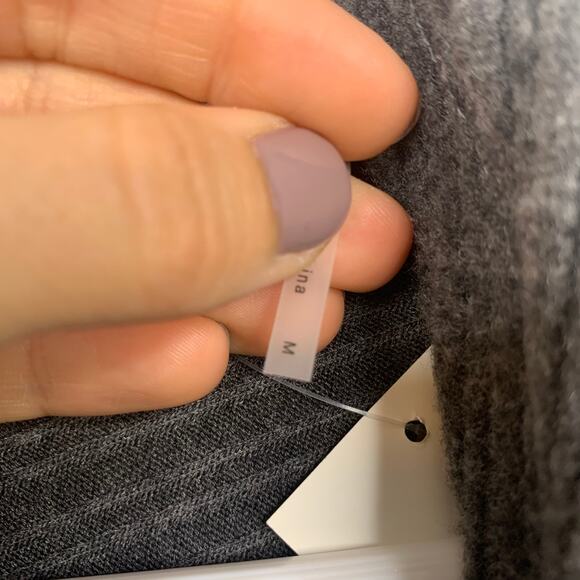 H by Bordeaux Gray Asymmetrical Long Cardigan - Picture 8 of 9